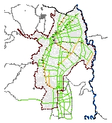 Mapa 31. Red básica de ciclo- rutas priorizadas