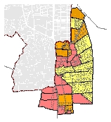 Mapa 44. Predelimitación de planes parciales en el área de expansión urbana corredor Cali - Jamundí